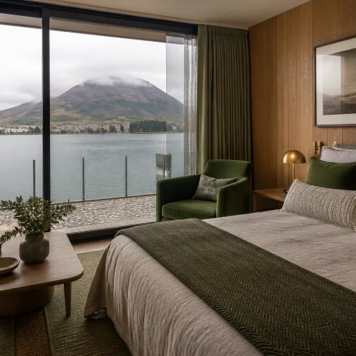 Elegant queenstown hotel rooms with lakeside views for refined urban escapes