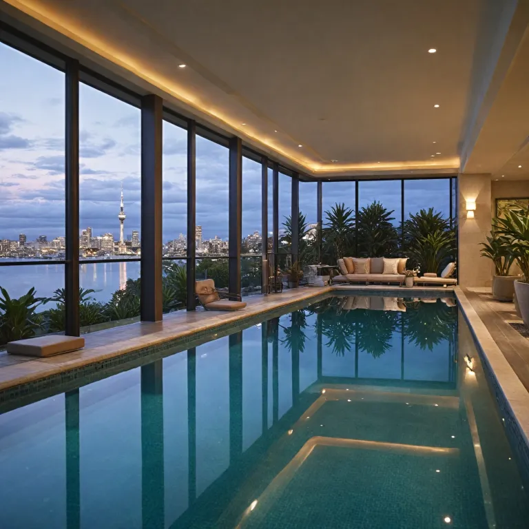 Elegant Auckland hotels featuring year round heated indoor pools for refined stays